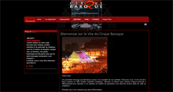 Desktop Screenshot of cirque-baroque.com