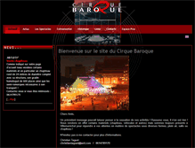 Tablet Screenshot of cirque-baroque.com